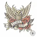 to live we must die tattoo design idea