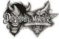 Daddy's Lil Monster  tattoo design idea