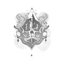 trust no one tattoo design idea