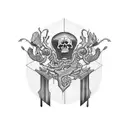 trust no one tattoo design idea