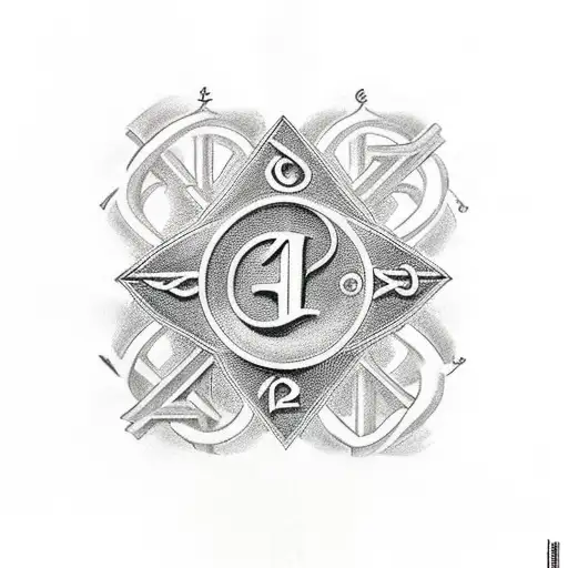 Christian Cross with the date 16 january 1978 in roman numerals tattoo design idea