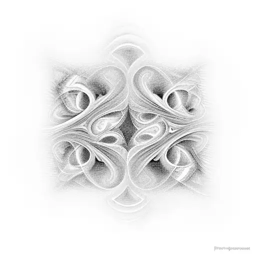 Fractal music waveform tattoo design idea