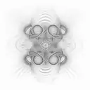 Fractal music waveform tattoo design idea