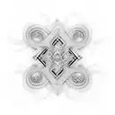 Fractal music waveform tattoo design idea