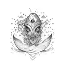 Bottle wine, lavendel, logo triathlon Aix En Provence tattoo design idea