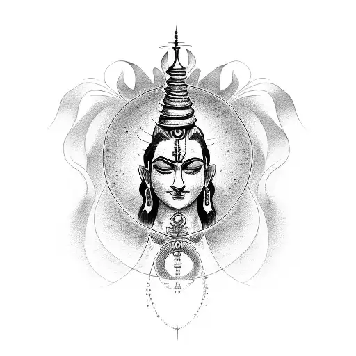mahadev tattoo design idea