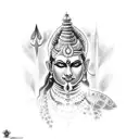 mahadev tattoo design idea