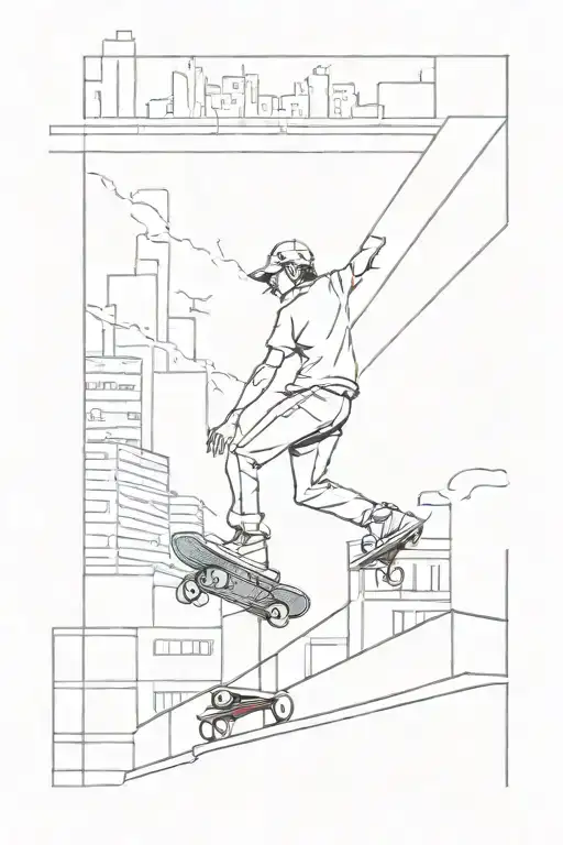 skateboarding the city skate spots  architecture  tattoo design idea