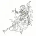 Maliketh from elden ring tattoo tattoo design idea