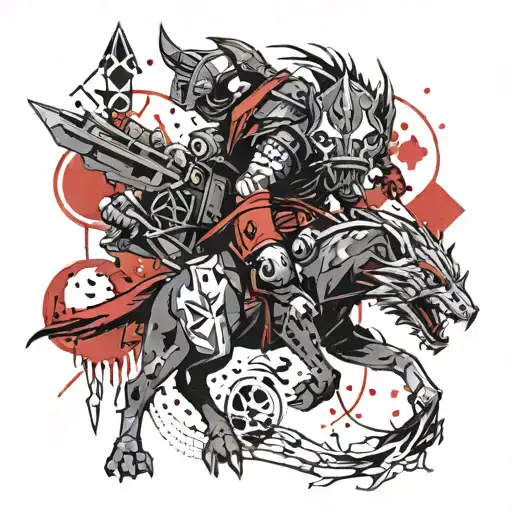 dungeons and dragons animal Rogue tattoo design idea