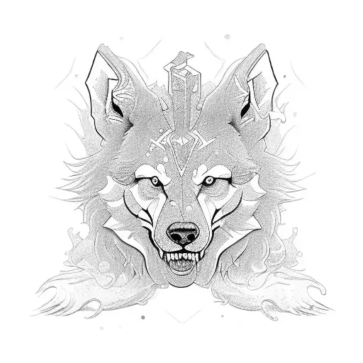 Cerberus  tattoo design idea