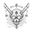 voodoo doll tattoo design idea