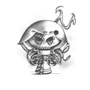 voodoo doll tattoo design idea