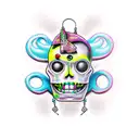 voodoo doll tattoo design idea