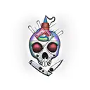 voodoo doll tattoo design idea