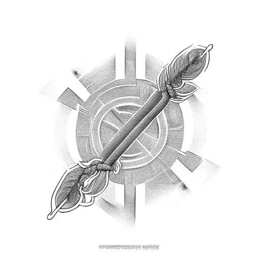 6 pieces of wheat  tattoo design idea