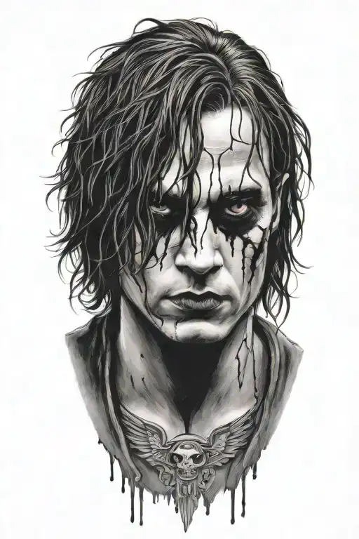 the crow movie   tattoo design idea