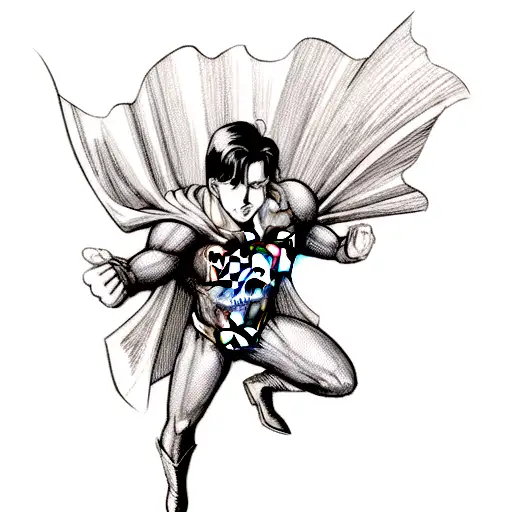 superman tattoo design idea