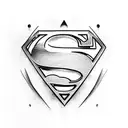 superman tattoo design idea
