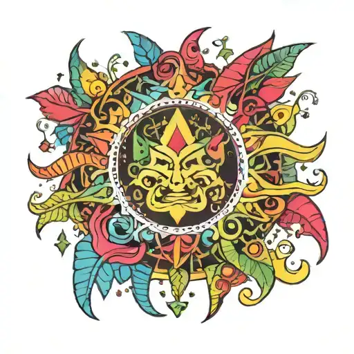 drugs used LSD Marihuana MDMA tattoo design idea