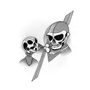 dad protecting son  tattoo design idea