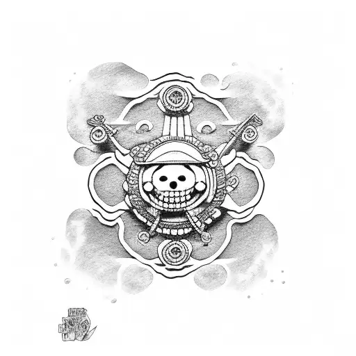luffy 5ta marcha one piece  tattoo design idea