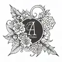 name and date tattoo tattoo design idea