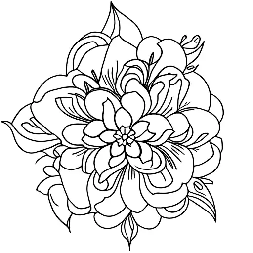 jasmine flower tattoo design idea
