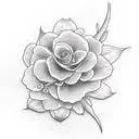 jasmine flower tattoo design idea