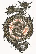 Skyrim dragon language tattoo design idea