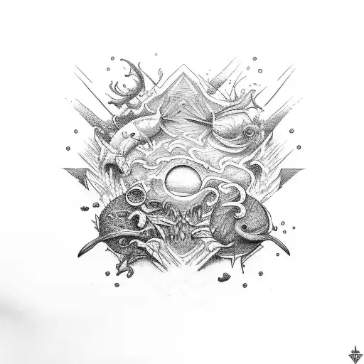 VIII • XXVI • MMXXIII, ocean, beach tattoo design idea