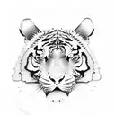Tiger tattoo design idea