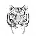 Tiger tattoo design idea