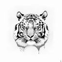 Tiger tattoo design idea