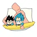 vegeta holding bulma tattoo design idea