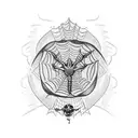 half sleeve tattoo, with a military, americana theme and a spider web elbow tattoo design idea