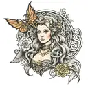 Celtic woman tattoo design idea