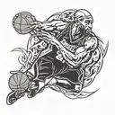 kobe bryant logo tattoo design idea