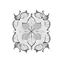 A circular design featuring intricate dotwork patterns inspired by the veins of a leaf tattoo design idea