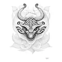 cobras ao redor de flores tattoo design idea