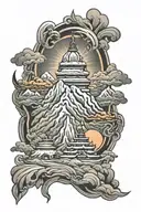 mount kailash mountain tattoo tattoo design idea