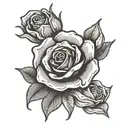 bread and roses communism integrated tattoo design idea