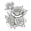 bread and roses communism integrated tattoo design idea