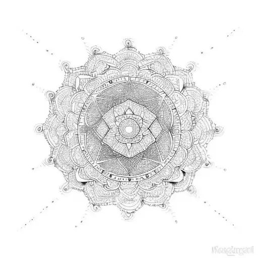 Mandala tattoo design idea