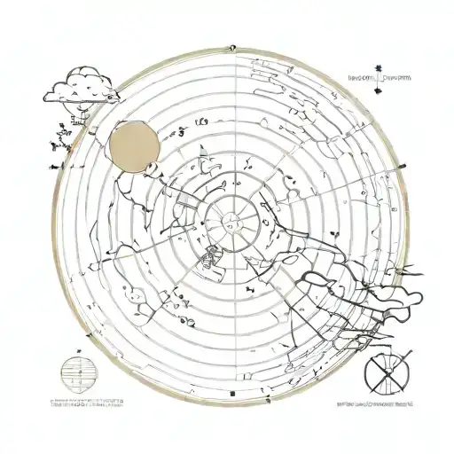 the earth location map of the voyager golden record with the pmanet earth on the background  tattoo design idea