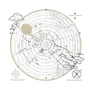 the earth location map of the voyager golden record with the pmanet earth on the background  tattoo design idea