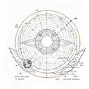 the earth location map of the voyager golden record with the pmanet earth on the background  tattoo design idea
