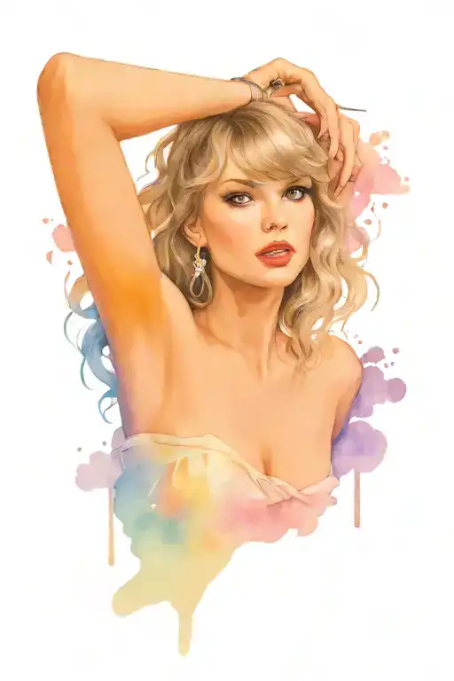taylor swift witch evermore era tattoo design idea