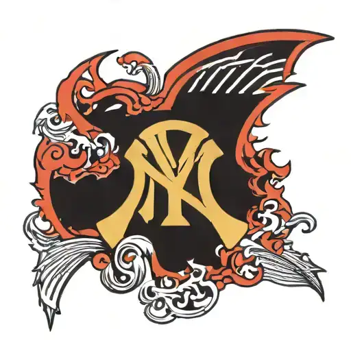 New York ocean New York Yankees  tattoo design idea