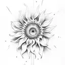 1 Corinthians 16:14 with sunflower tattoo design idea